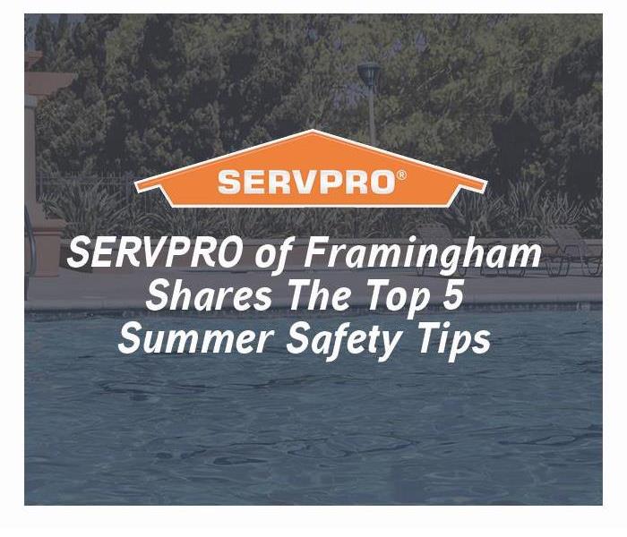 swimming with text and orange servpro logo 